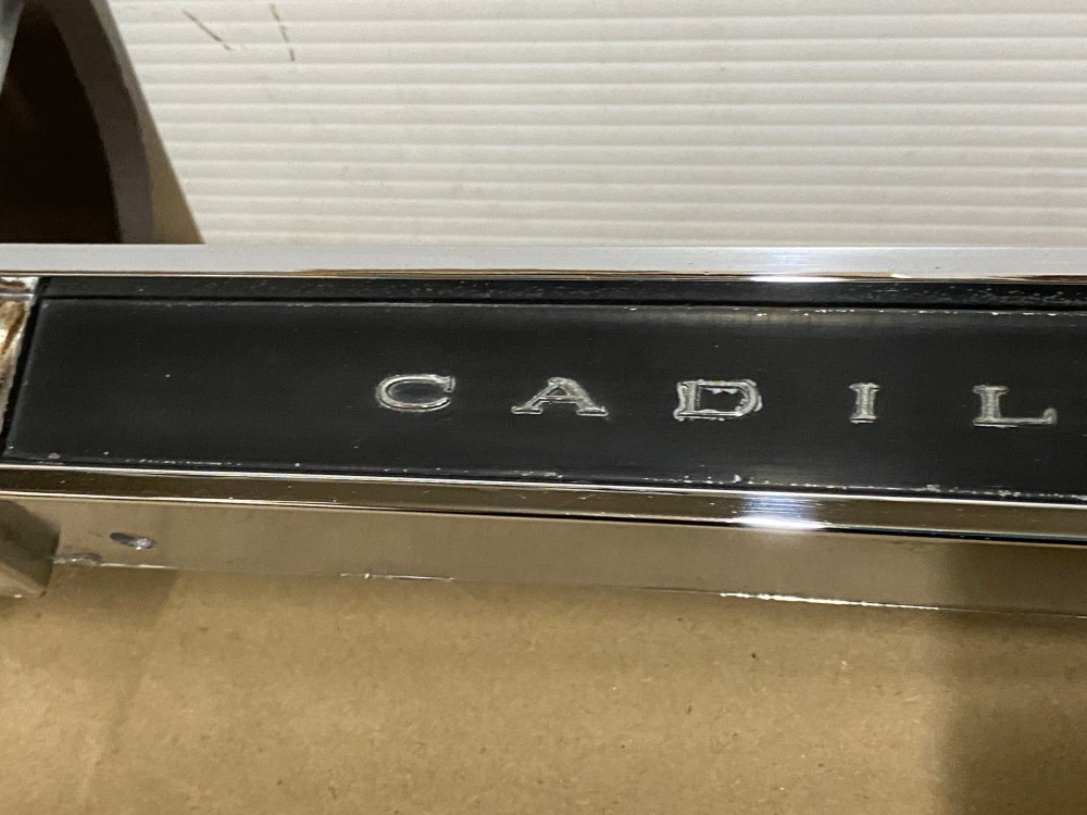 OEM 1961 CADILLAC DEVILLE ELDORADO FLEETWOOD CENTER DASH CLIMATE CONTROL CHROME BEZEL TRIM #1475165 - Image 7