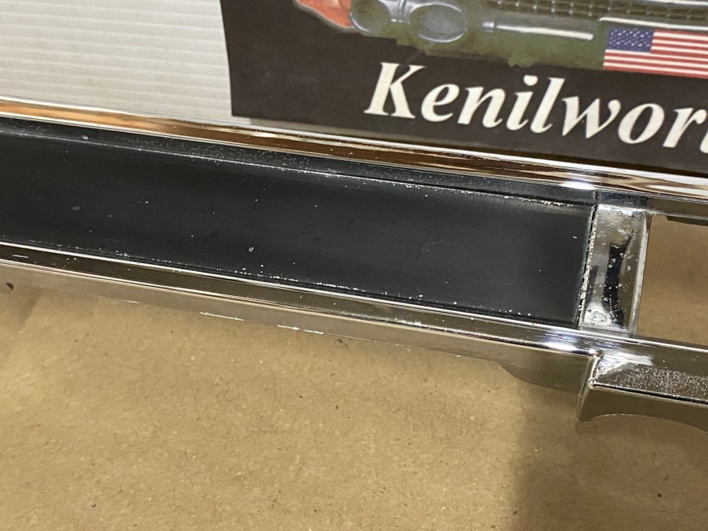 OEM 1961 CADILLAC DEVILLE ELDORADO FLEETWOOD CENTER DASH CLIMATE CONTROL CHROME BEZEL TRIM #1475165 - Image 9