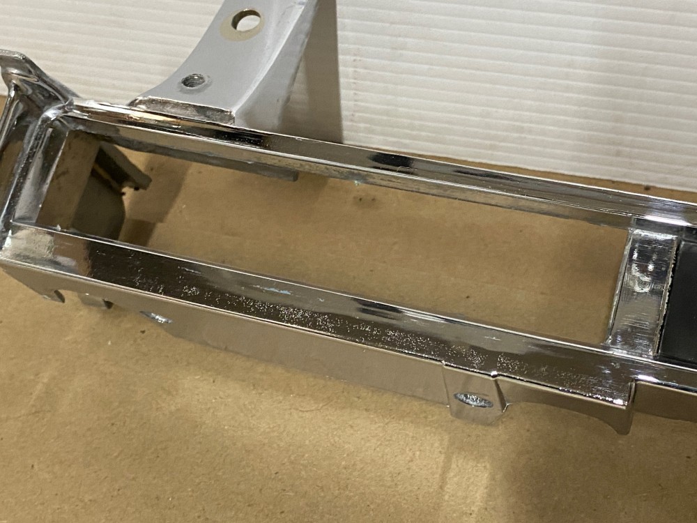 OEM 1961 CADILLAC DEVILLE ELDORADO FLEETWOOD CENTER DASH CLIMATE CONTROL CHROME BEZEL TRIM #1475165 - Image 10