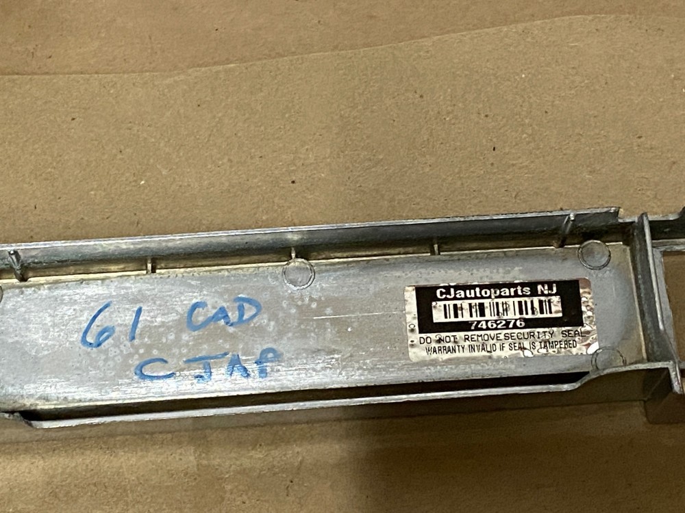 OEM 1961 CADILLAC DEVILLE ELDORADO FLEETWOOD CENTER DASH CLIMATE CONTROL CHROME BEZEL TRIM #1475165 - Image 16