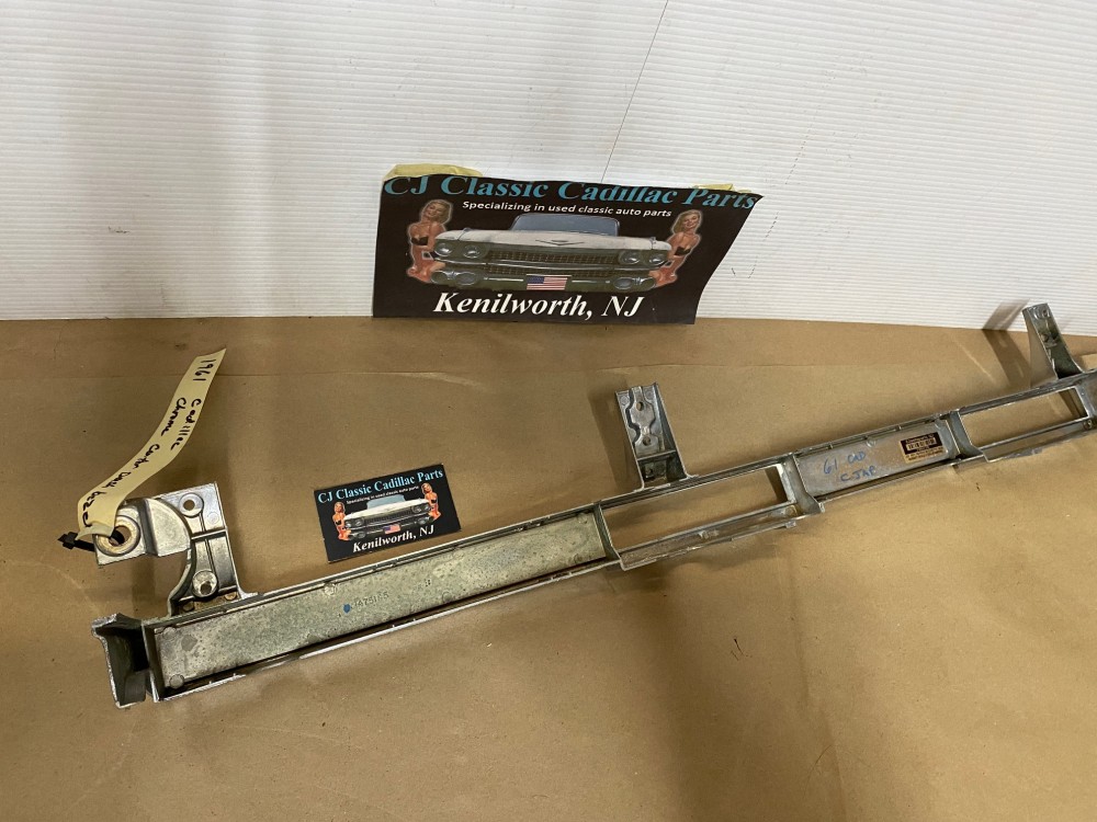 OEM 1961 CADILLAC DEVILLE ELDORADO FLEETWOOD CENTER DASH CLIMATE CONTROL CHROME BEZEL TRIM #1475165 - Image 19