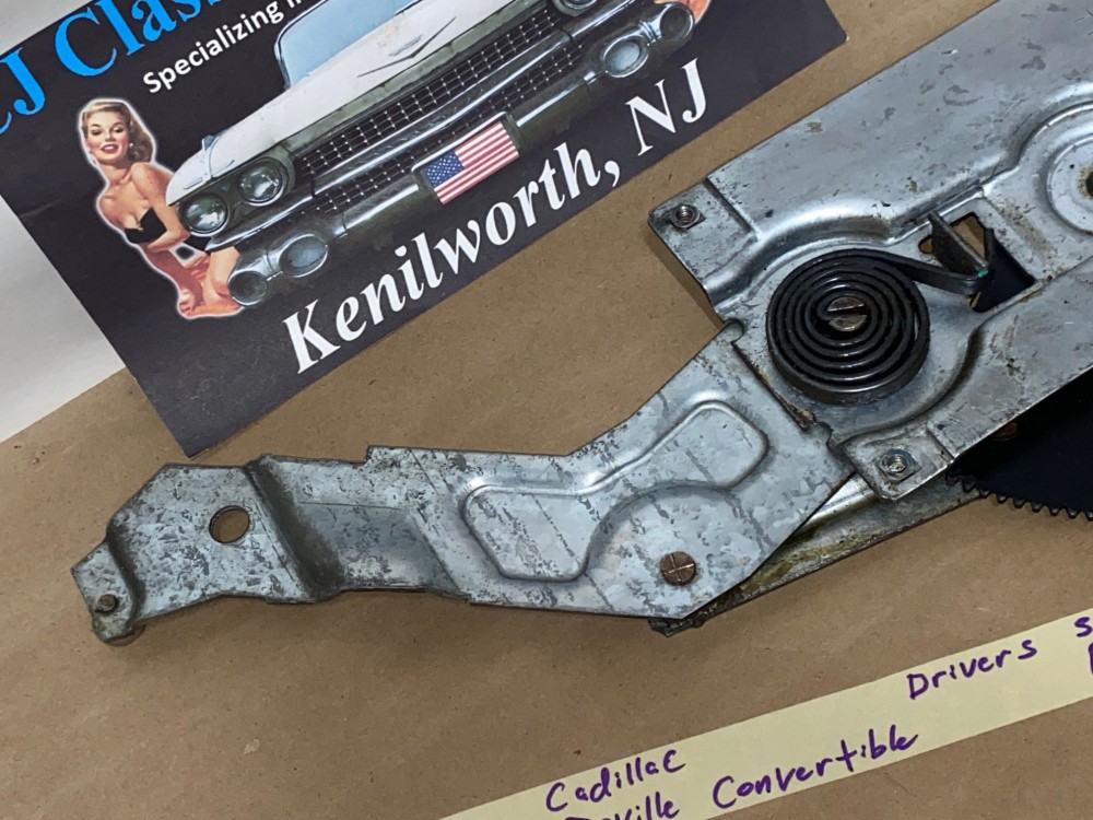 OEM 1969 1970 Cadillac Deville Calais 2 Door Convertible LEFT DRIVER SIDE REAR QUARTER WINDOW REGULATOR #9718069 - Image 12