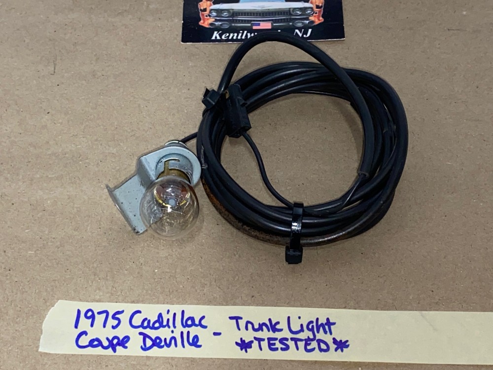 OEM 1972 1973 1974 1975 1976 Cadillac Deville Eldorado Fleetwood Calais DECK LID TRUNK LIGHT LAMP **TESTED** #9623100 - Image 10