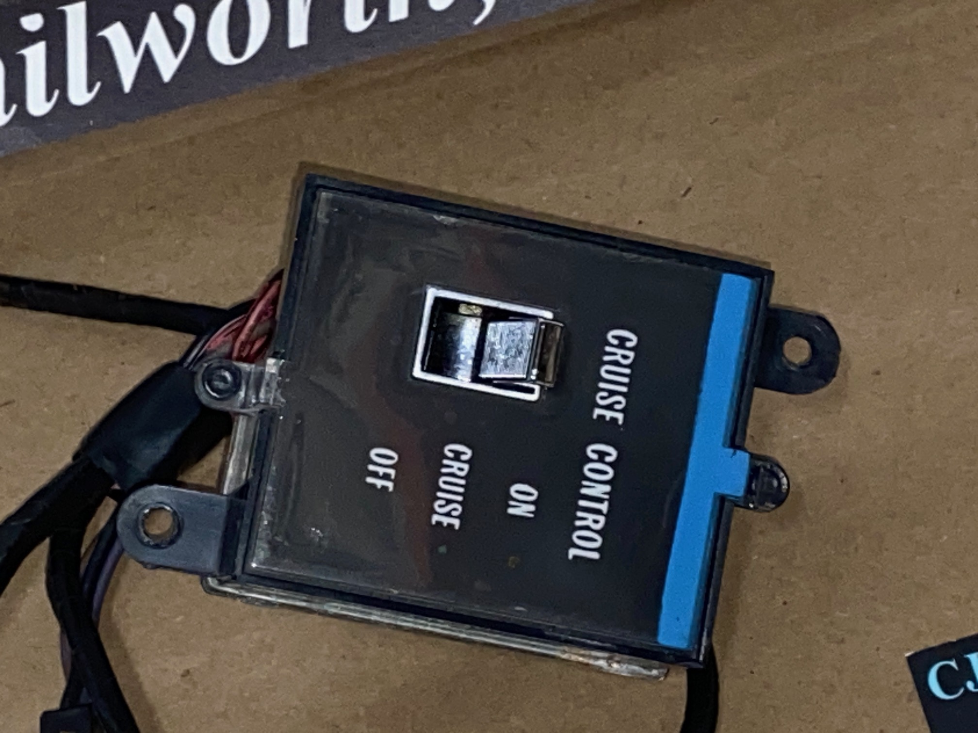 OEM 1976 Cadillac Deville Fleetwood Eldorado Calais DASH CRUISE CONTROL SWITCH **TESTED** #1609293 - Image 10