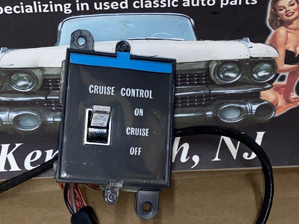 OEM 1976 Cadillac Deville Fleetwood Eldorado Calais DASH CRUISE CONTROL SWITCH **TESTED** #1609293 - Image 4