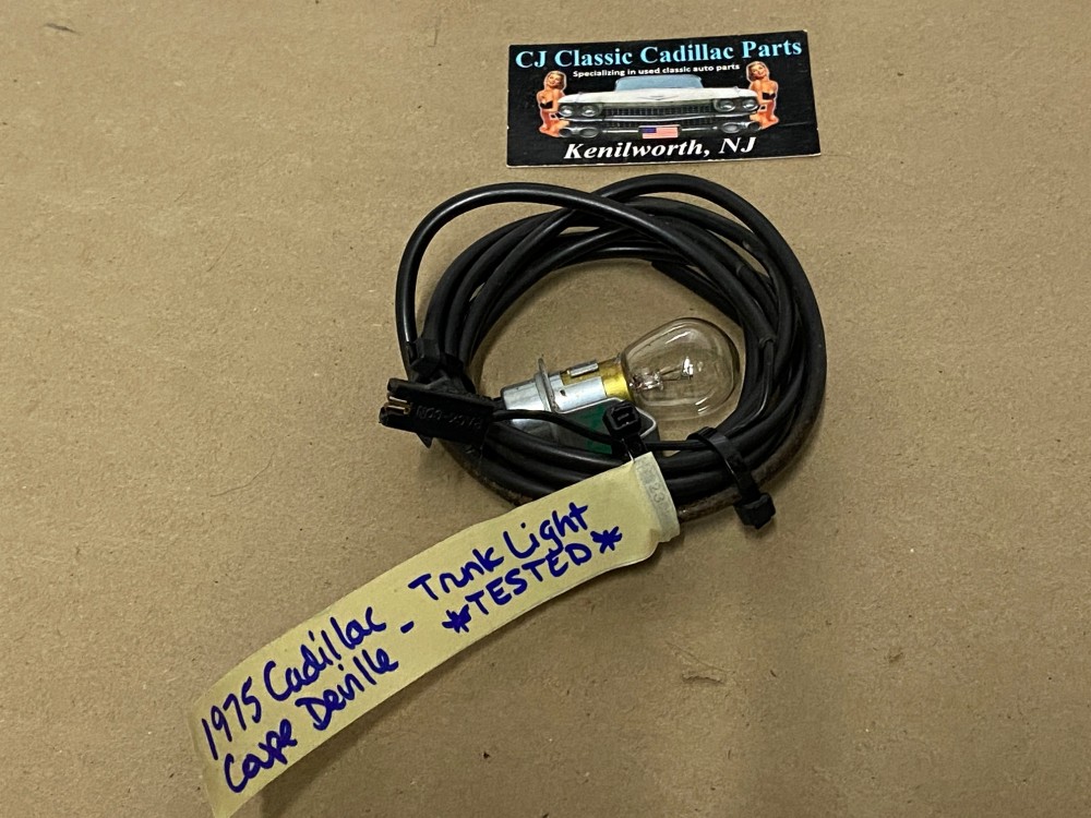 OEM 1972 1973 1974 1975 1976 Cadillac Deville Eldorado Fleetwood Calais DECK LID TRUNK LIGHT LAMP **TESTED** #9623100 - Image 17