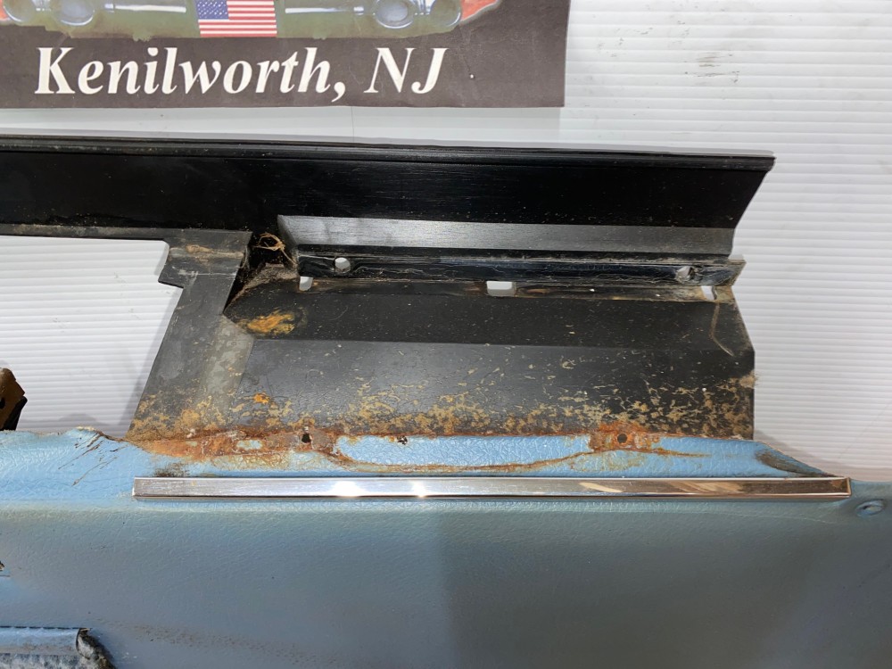 OEM 1967 Cadillac Deville Convertible RIGHT PASSENGER SIDE REAR QUARTER LOWER DOOR PANEL TRIM - LIGHT BLUE - Image 11