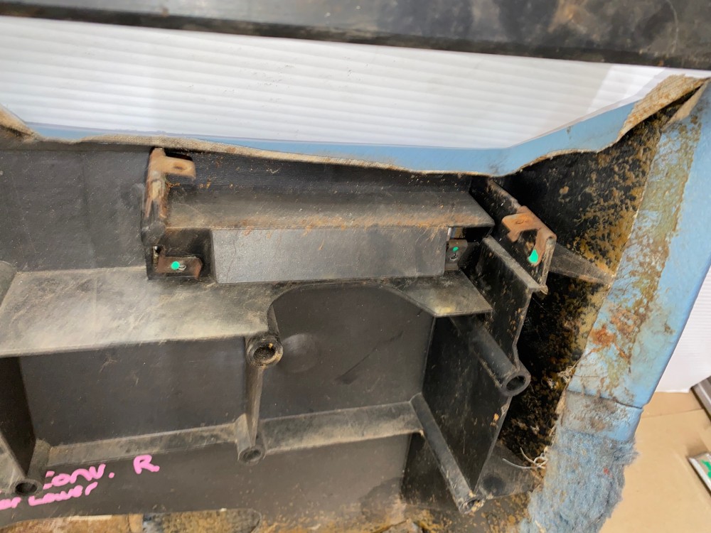 OEM 1967 Cadillac Deville Convertible RIGHT PASSENGER SIDE REAR QUARTER LOWER DOOR PANEL TRIM - LIGHT BLUE - Image 21