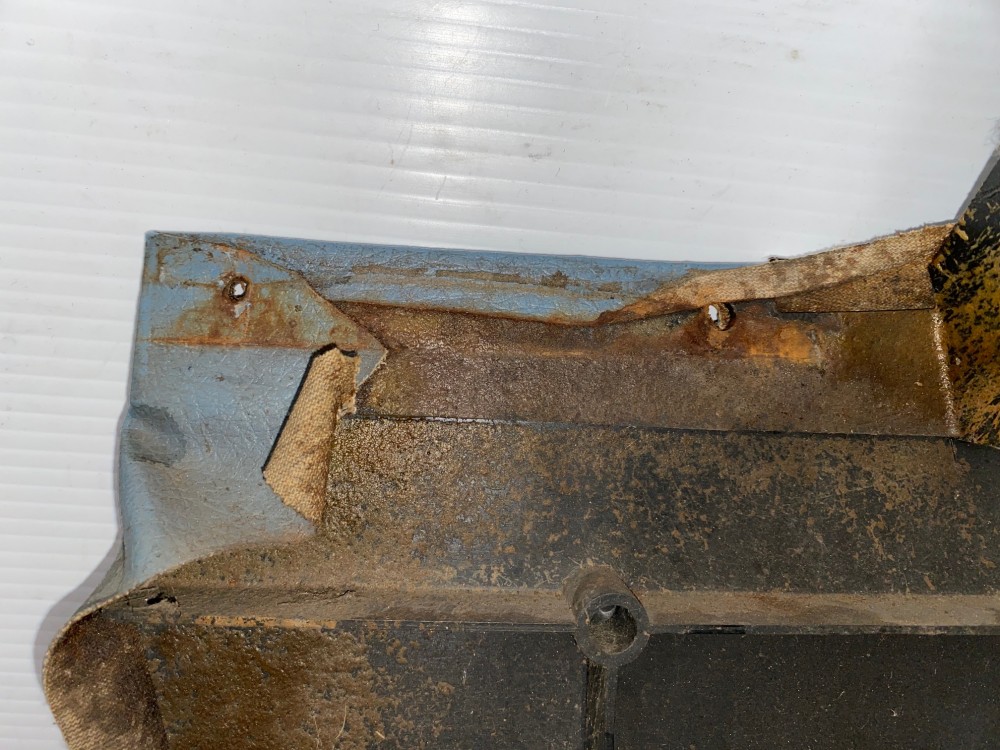 OEM 1967 Cadillac Deville Convertible RIGHT PASSENGER SIDE REAR QUARTER LOWER DOOR PANEL TRIM - LIGHT BLUE - Image 15