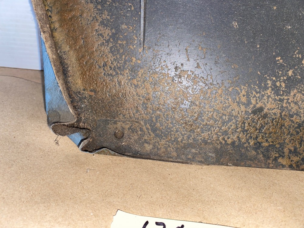 OEM 1967 Cadillac Deville Convertible RIGHT PASSENGER SIDE REAR QUARTER LOWER DOOR PANEL TRIM - LIGHT BLUE - Image 13