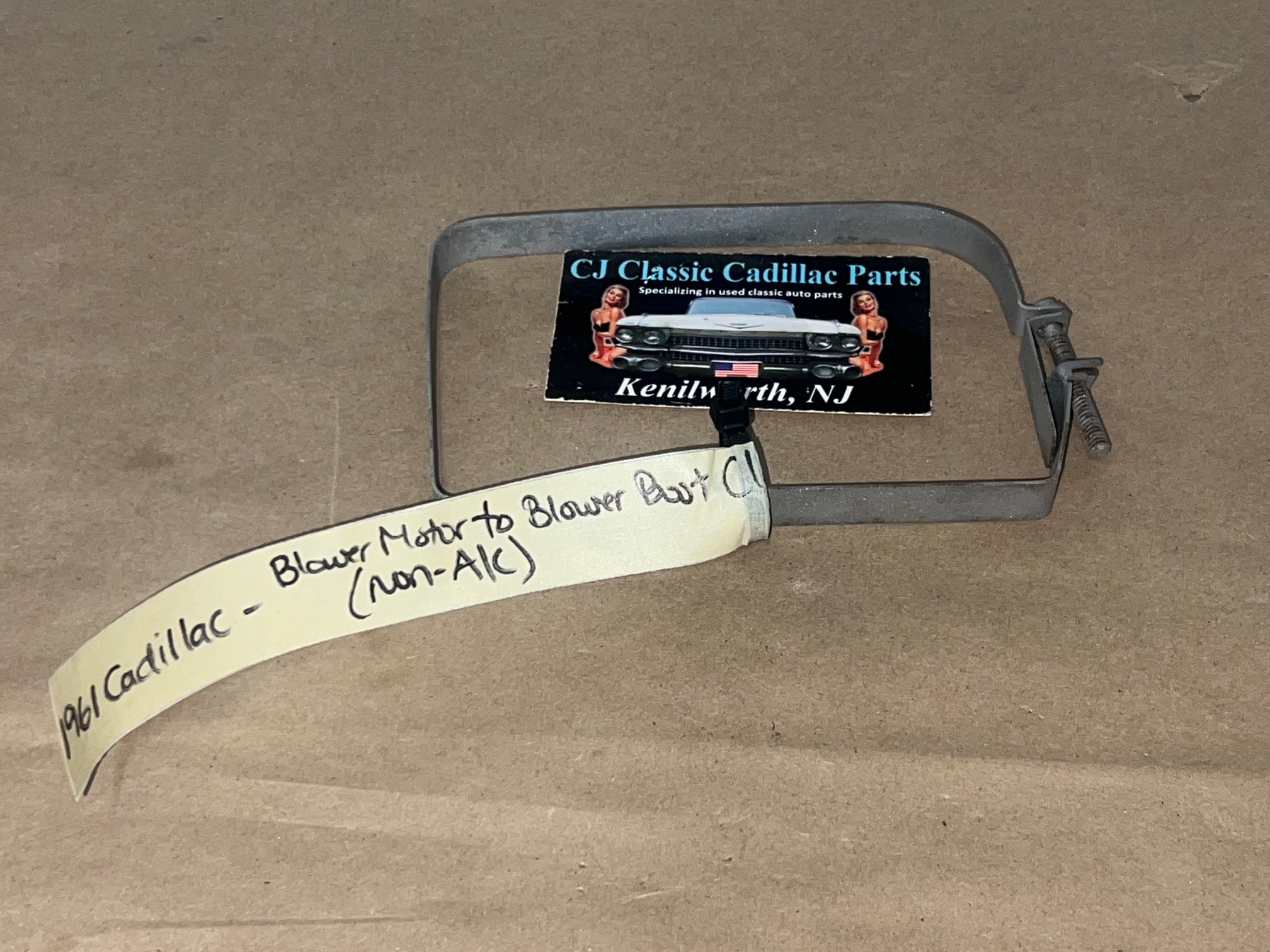 OEM 1959 1960 1961 1962 Cadillac Deville Eldorado Fleetwood Commercial Chassis 1963 1964 Commercial Chassis & 75 Series HEATER BLOWER BOOT TO HEATER BLOWER MOTOR CLAMP (NON A/C) #14722619/#1472665 - Image 8