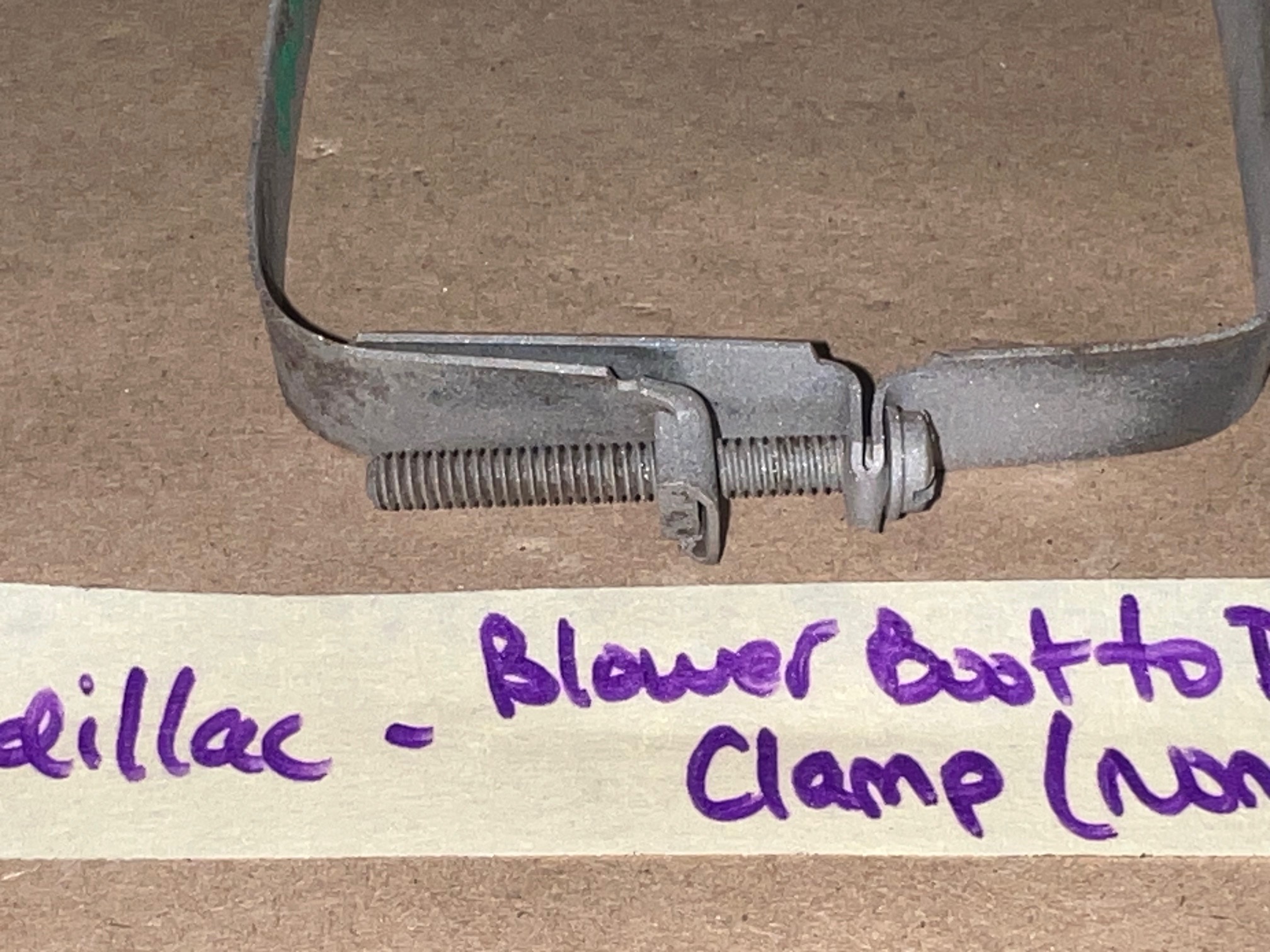 OEM 1961 1962 Cadillac Deville Eldorado HEATER BLOWER BOOT TO DASH HEATER INLET CLAMP (NON A/C) #1476204 - Image 5