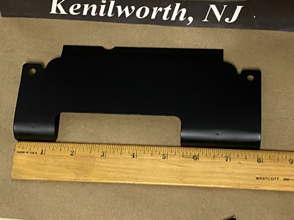 OEM 1965 1966 Cadillac Eldorado Deville Fleetwood Calais TRUNK LOCK LATCH COVER PLATE ACCESS PANEL - Image 11