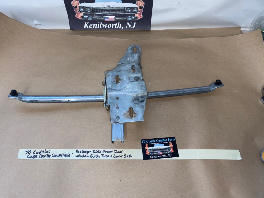 OEM 1969 1970 Cadillac Coupe Deville Convertible Calais 2 Door RIGHT FRONT DOOR WINDOW GUIDE TUBE LOWER SASH GUIDE #8788763/#8789940 - Image 13