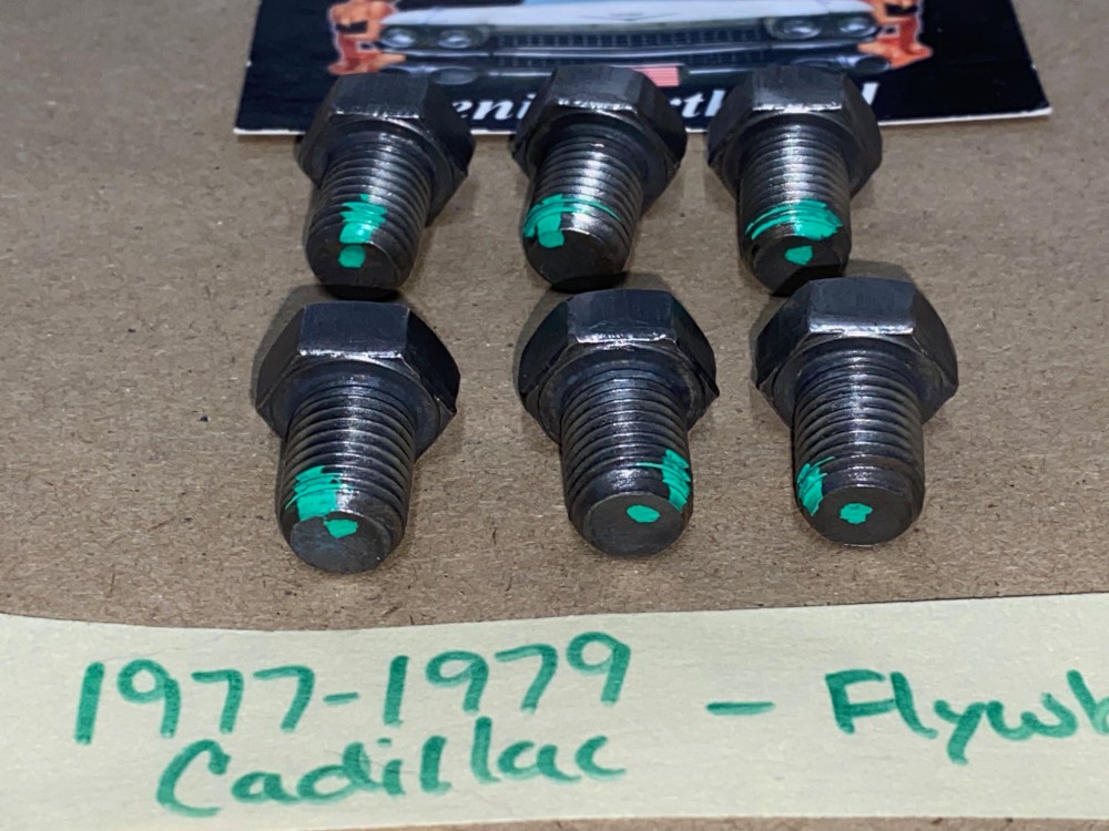 OEM 1977 1978 1979 Cadillac Deville Fleetwood 1977 1978 Eldorado 425 Engine FLYWHEEL TO CRANKSHAFT MOUNTING BOLTS ~ SET OF 6 - Image 5