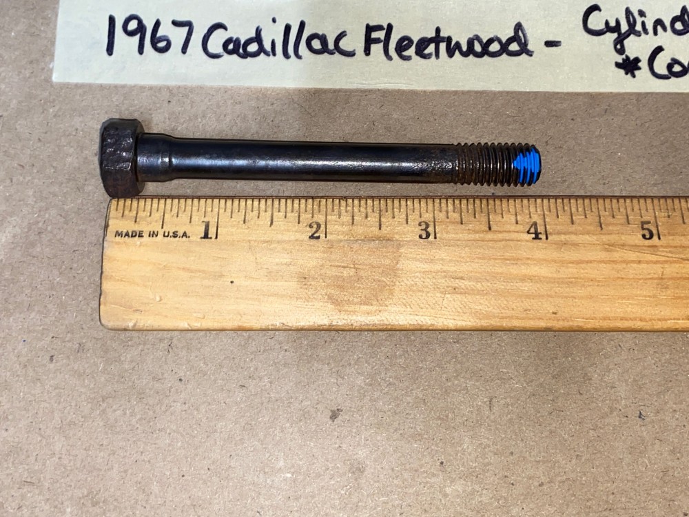 OEM 1967 Cadillac 429 Engine CYLINDER HEAD BOLTS - COMPLETE SET (INCLUDES ROCKER BOLTS) - Image 18