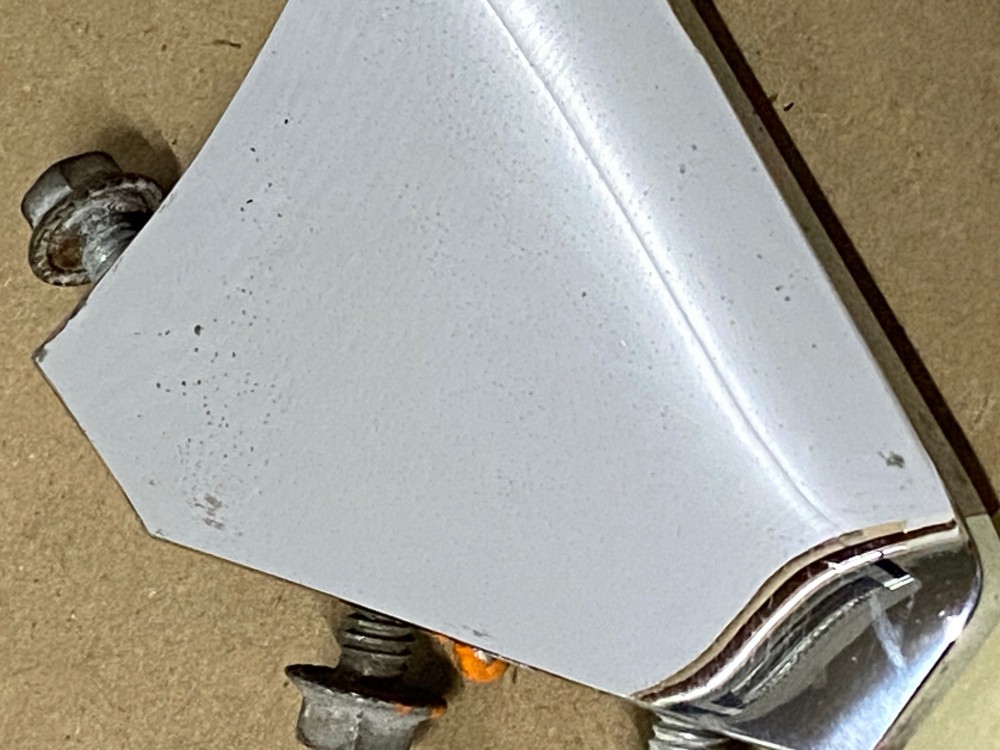 OEM 1961 Cadillac Deville Eldorado Fleetwood LEFT DRIVER SIDE REAR BUMPER CHROME GRILL DIVIDER ORNAMENT #1475860 - Image 5