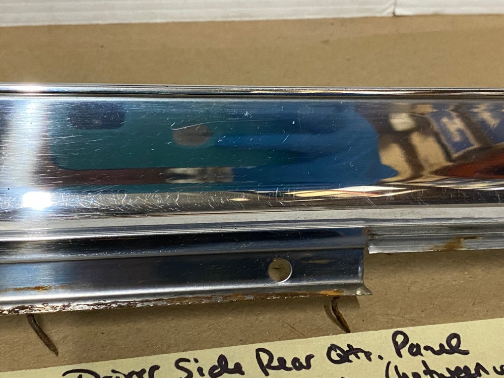 OEM 1967 Cadillac Deville Convertible LEFT DRIVER SIDE REAR INTERIOR DOOR QUARTER PANEL MOLDING - Image 5