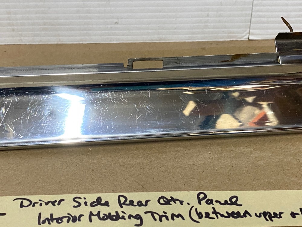 OEM 1967 Cadillac Deville Convertible LEFT DRIVER SIDE REAR INTERIOR DOOR QUARTER PANEL MOLDING - Image 12