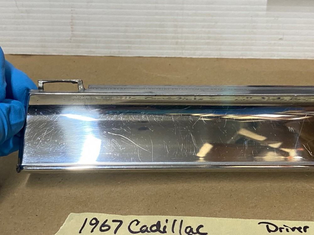 OEM 1967 Cadillac Deville Convertible LEFT DRIVER SIDE REAR INTERIOR DOOR QUARTER PANEL MOLDING - Image 13