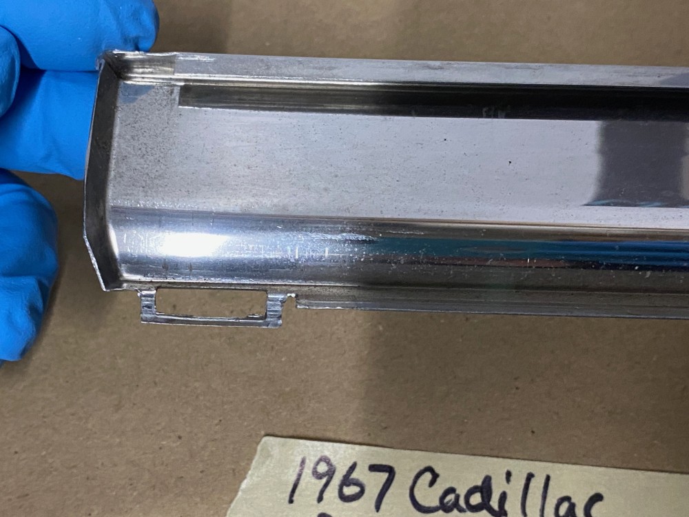 OEM 1967 Cadillac Deville Convertible LEFT DRIVER SIDE REAR INTERIOR DOOR QUARTER PANEL MOLDING - Image 16