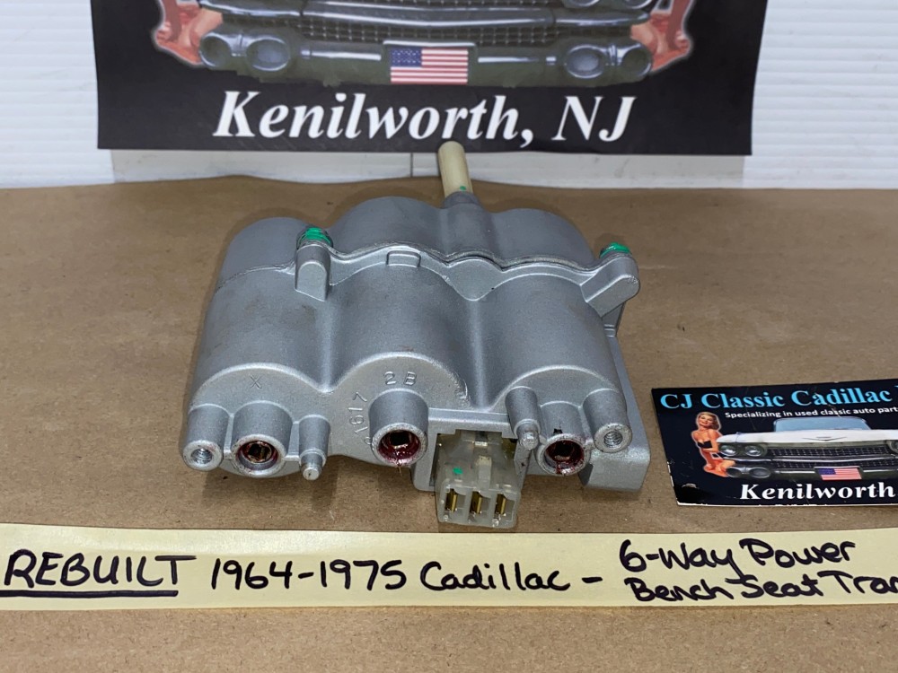 REBUILT 1965 1966 1967 1968 1969 1970 1971 1972 1973 1974 1975 CADILLAC DEVILLE ELDORADO CALAIS FLEETWOOD 6 WAY POWER BENCH SEAT TRANSMISSION #9707156 - Image 9