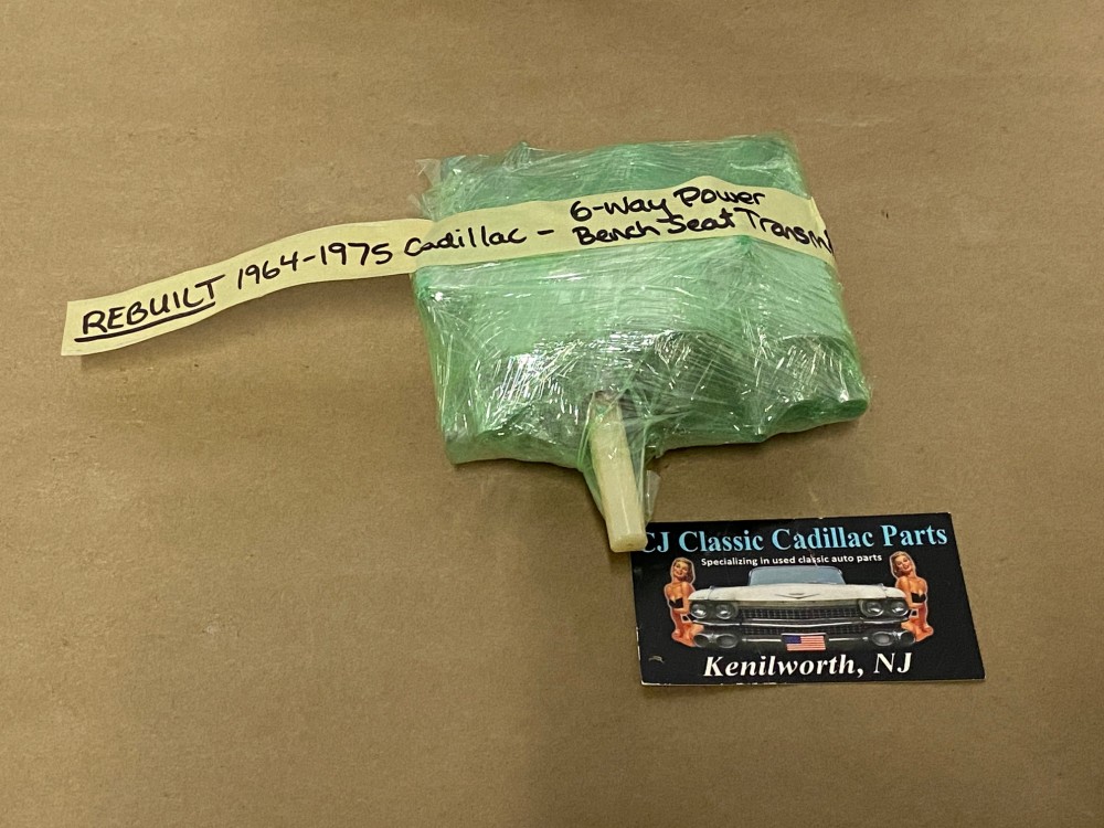 REBUILT 1965 1966 1967 1968 1969 1970 1971 1972 1973 1974 1975 CADILLAC DEVILLE ELDORADO CALAIS FLEETWOOD 6 WAY POWER BENCH SEAT TRANSMISSION #9707156 - Image 15