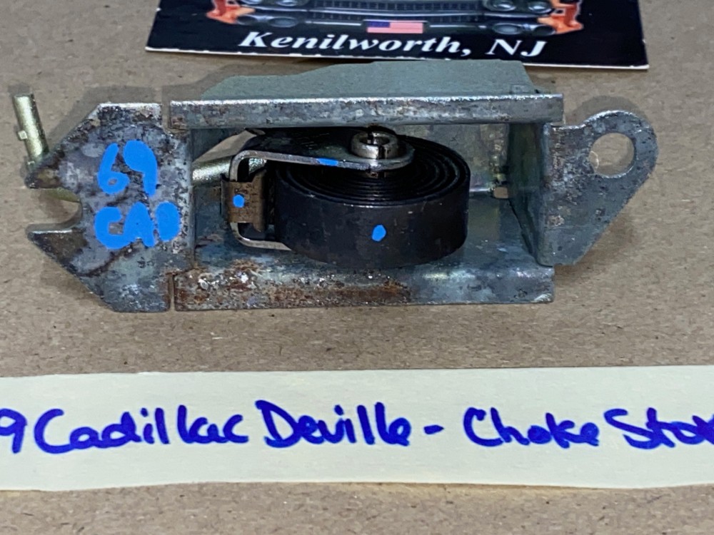 OEM 1968 1969 Cadillac Deville Eldorado Fleetwood Calais 4 BBL CARBURETOR CHOKE STOVE THERMOSTAT COIL BRACKET COVER #7037711/#35612 - Image 4