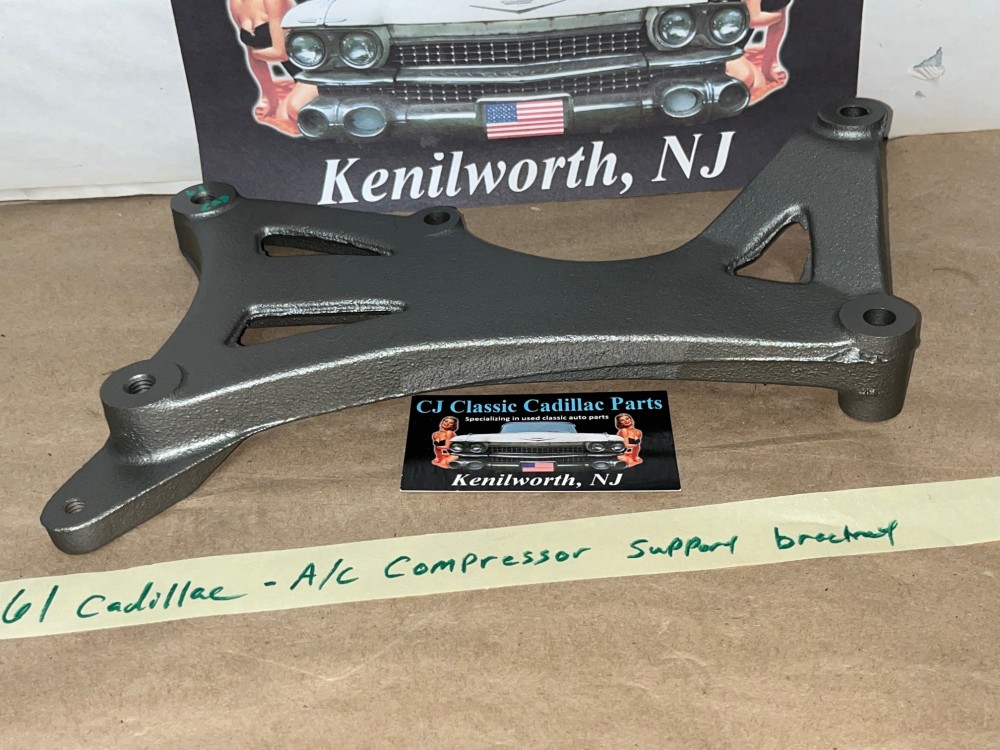 OEM 1961 Cadillac Deville Eldorado Fleetwood FRONT A/C COMPRESSOR SUPPORT MOUNTING BRACKET #1475890 - Image 2