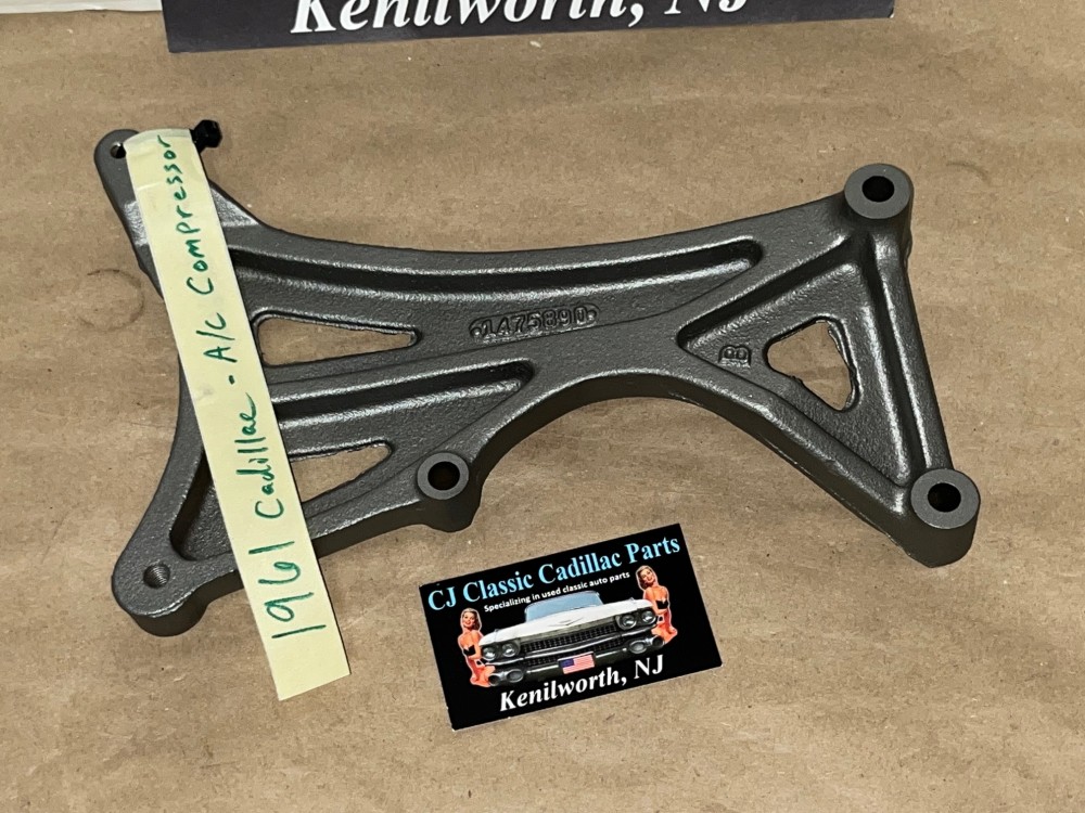 OEM 1961 Cadillac Deville Eldorado Fleetwood FRONT A/C COMPRESSOR SUPPORT MOUNTING BRACKET #1475890 - Image 12
