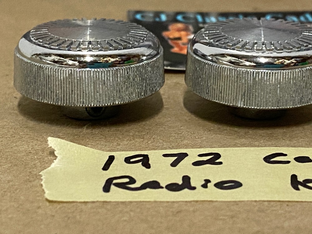 OEM 1971 1972 1973 Cadillac Fleetwood Deville Calais Eldordo DASH RADIO KNOBS #1497001 #1497099 - Image 3