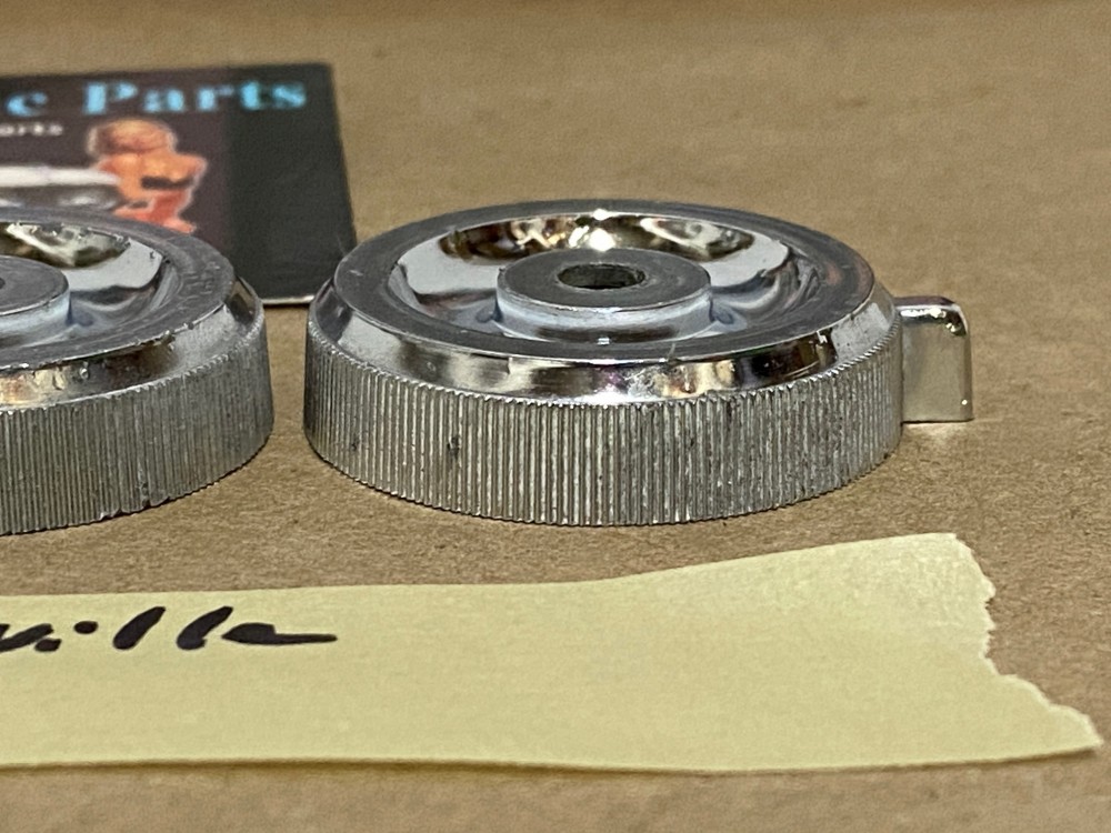 OEM 1971 1972 1973 Cadillac Fleetwood Deville Calais Eldordo DASH RADIO KNOBS #1497001 #1497099 - Image 8