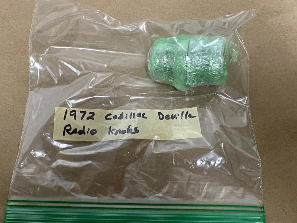 OEM 1971 1972 1973 Cadillac Fleetwood Deville Calais Eldordo DASH RADIO KNOBS #1497001 #1497099 - Image 17
