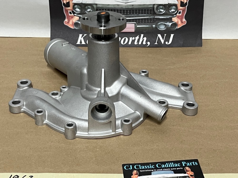 NEW 1963 1964 Cadillac Deville Eldorado Fleetwood Calais Series 62 390/429 ENGINE ALUMINUM WATER PUMP - 2 OUTLETS - WITH GASKET - Image 8