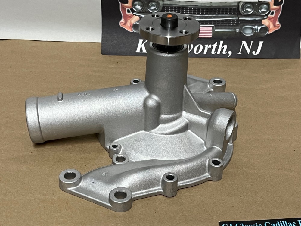 NEW 1963 1964 Cadillac Deville Eldorado Fleetwood Calais Series 62 390/429 ENGINE ALUMINUM WATER PUMP - 2 OUTLETS - WITH GASKET - Image 5