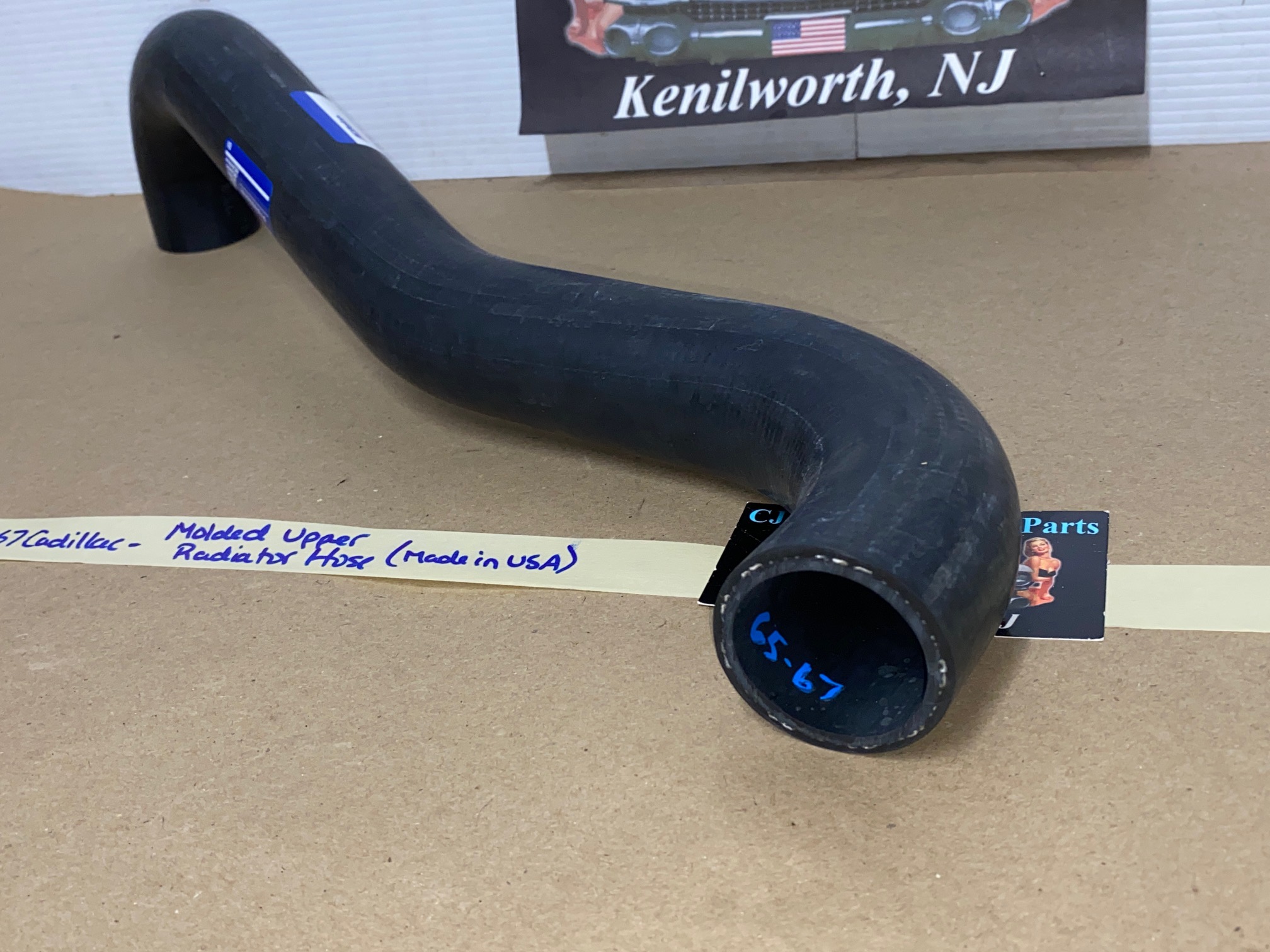NORS AC DELCO 1965 1966 1967 CADILLAC DEVILLE FLEETWOOD CALAIS MOLDED UPPER RADIATOR HOSE - Image 5