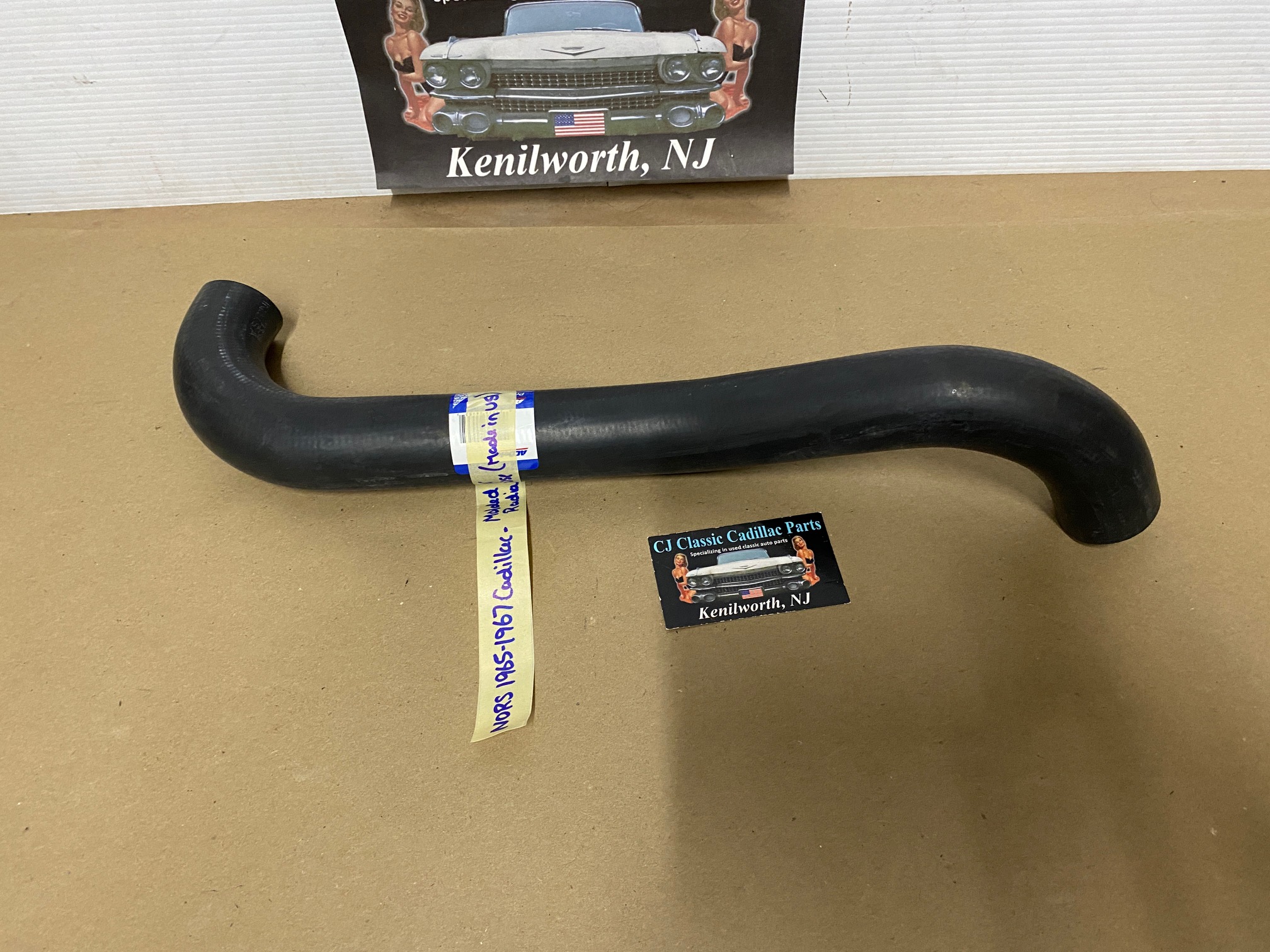 NORS AC DELCO 1965 1966 1967 CADILLAC DEVILLE FLEETWOOD CALAIS MOLDED UPPER RADIATOR HOSE - Image 7