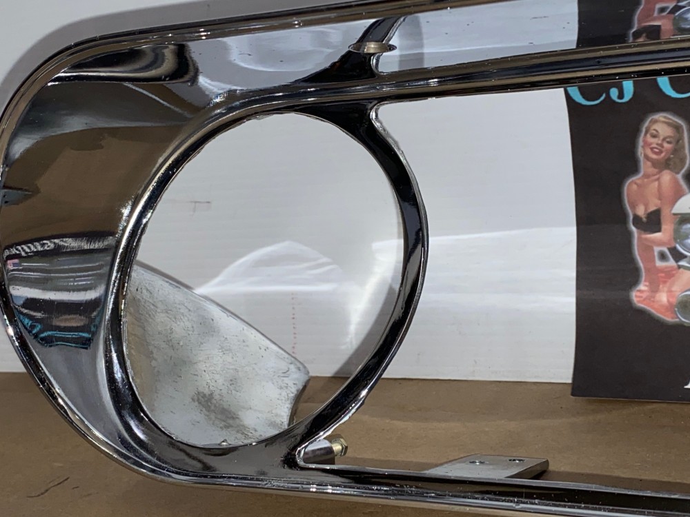 OEM 1965 1966 Cadillac Deville Eldorado Calais Fleetwood CHROME DASH SPEEDOMETER INSTRUMENT CLUSTER BEZEL TRIM #1482903 - Image 3