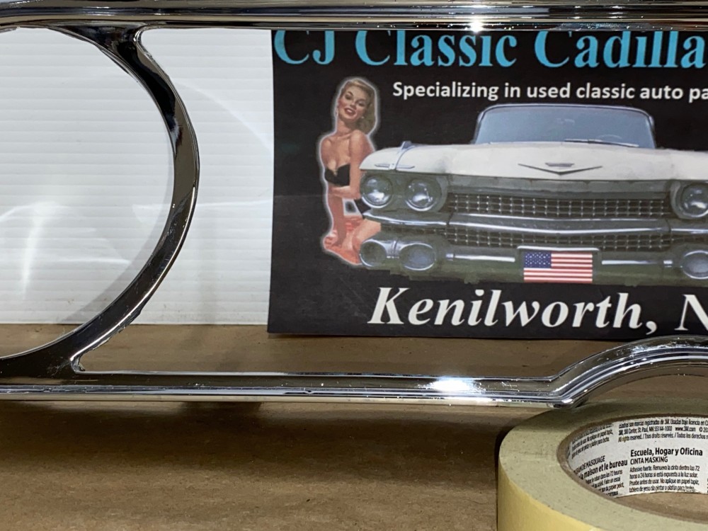 OEM 1965 1966 Cadillac Deville Eldorado Calais Fleetwood CHROME DASH SPEEDOMETER INSTRUMENT CLUSTER BEZEL TRIM #1482903 - Image 5