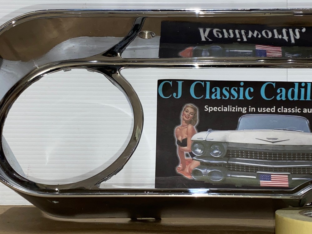 OEM 1965 1966 Cadillac Deville Eldorado Calais Fleetwood CHROME DASH SPEEDOMETER INSTRUMENT CLUSTER BEZEL TRIM #1482903 - Image 6
