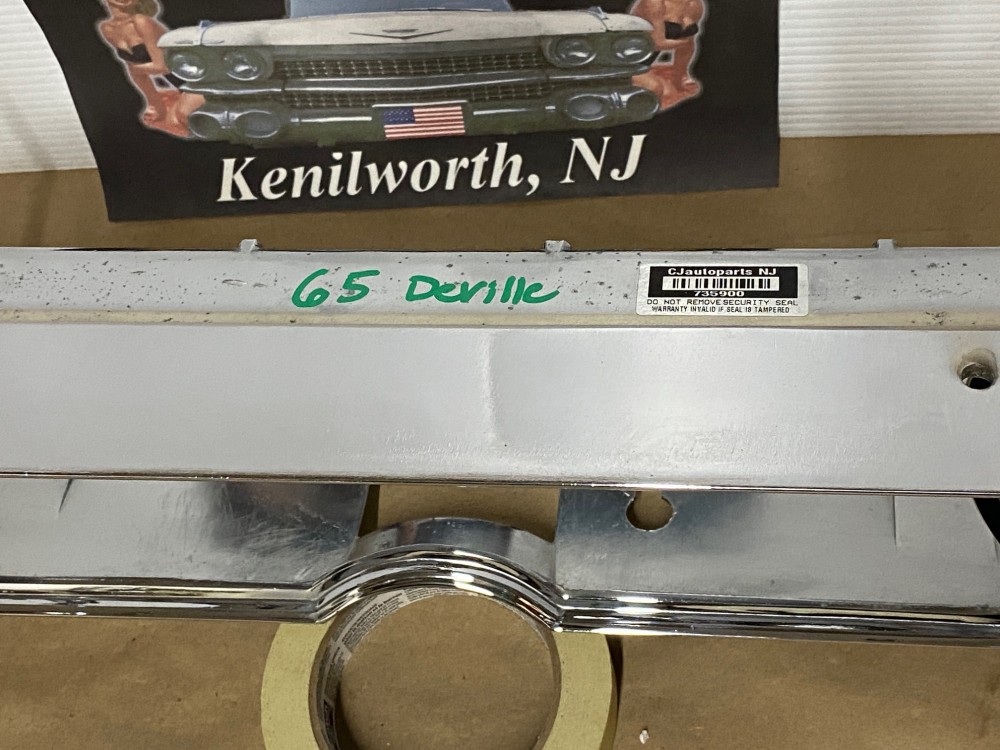 OEM 1965 1966 Cadillac Deville Eldorado Calais Fleetwood CHROME DASH SPEEDOMETER INSTRUMENT CLUSTER BEZEL TRIM #1482903 - Image 10