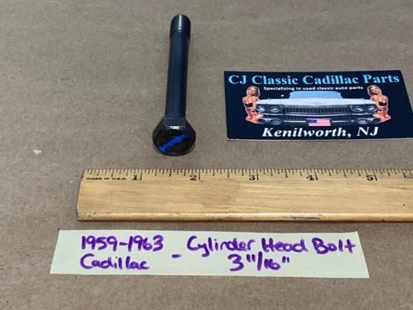 OEM 1959 1960 1961 1962 1963 Cadillac Deville Eldorado Fleetwood 390 Engine CYLINDER HEAD BOLT 3-11/16" #1463013 - Image 2