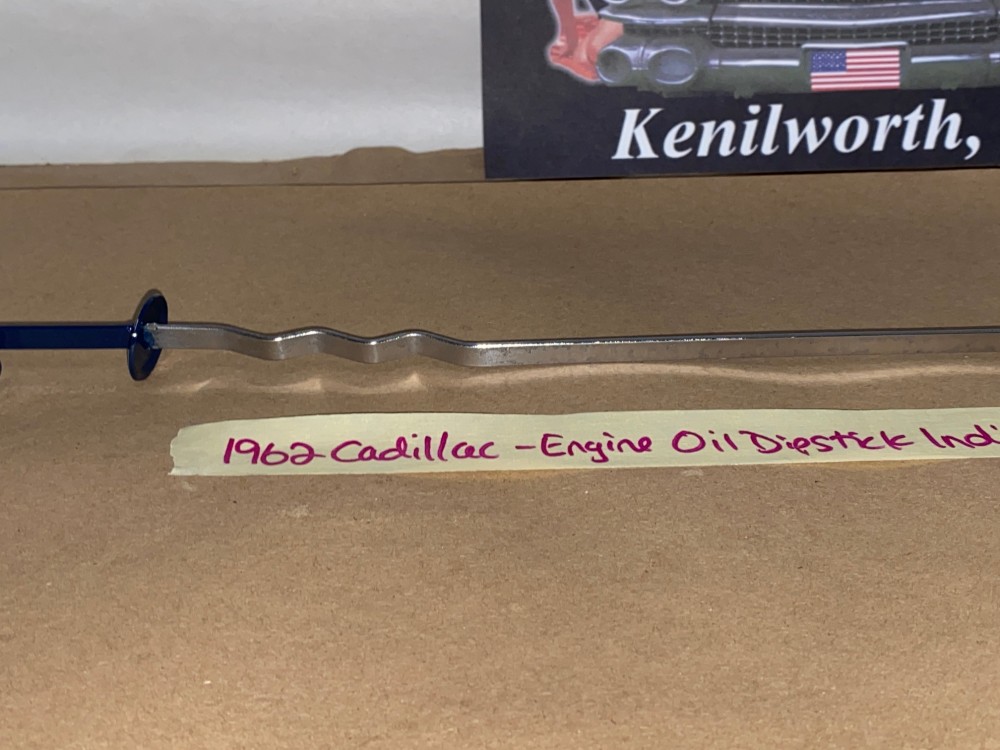 1962 CADILLAC DEVILLE ELDORADO FLEETWOOD ENGINE OIL LEVEL INDICATOR DIPSTICK #1478343 - Image 9