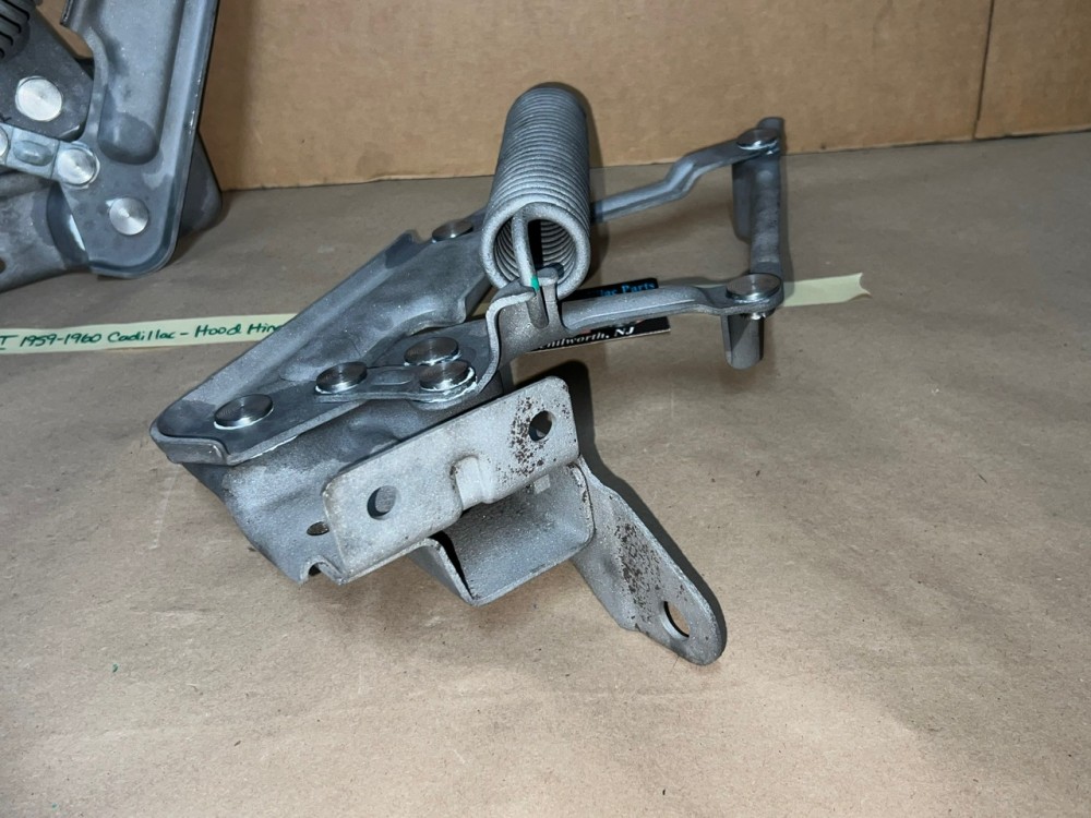 REBUILT 1959 - 1960 Cadillac Deville Eldorado Fleetwood HOOD HINGES WITH NEW RIVETS - LEFT & RIGHT - Image 14