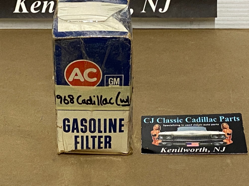 NOS 1968 CADILLAC DEVILLE ELDORADO FLEETWOOD CALAIS AC DELCO GF-439 INLINE GAS FUEL FILTER - Image 12