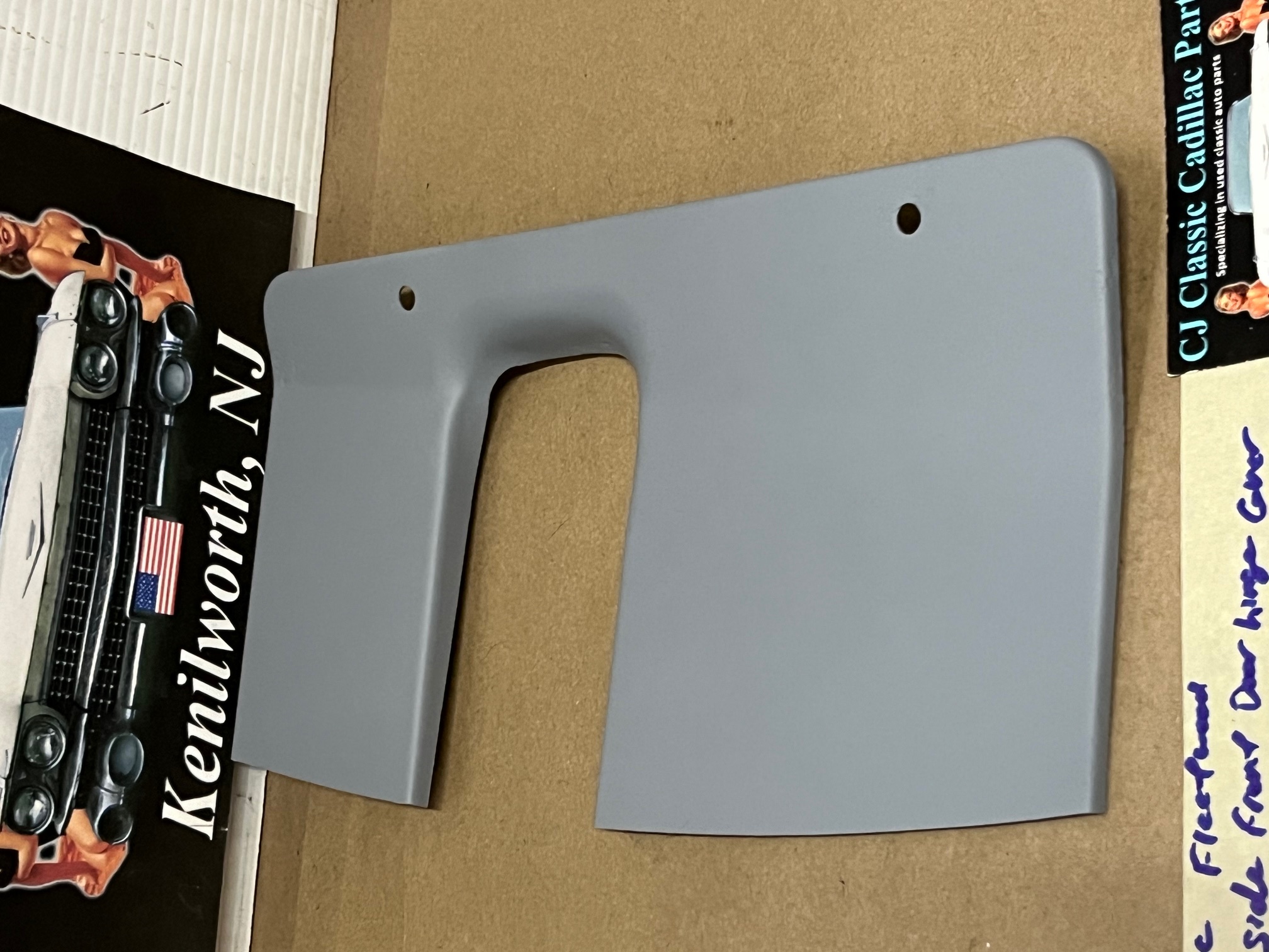 OEM 1966 Cadillac Deville Eldorado Fleetwood Calais LEFT DRIVER SIDE FRONT DOOR HINGE COVER PLATE TRIM PANEL - Image 15