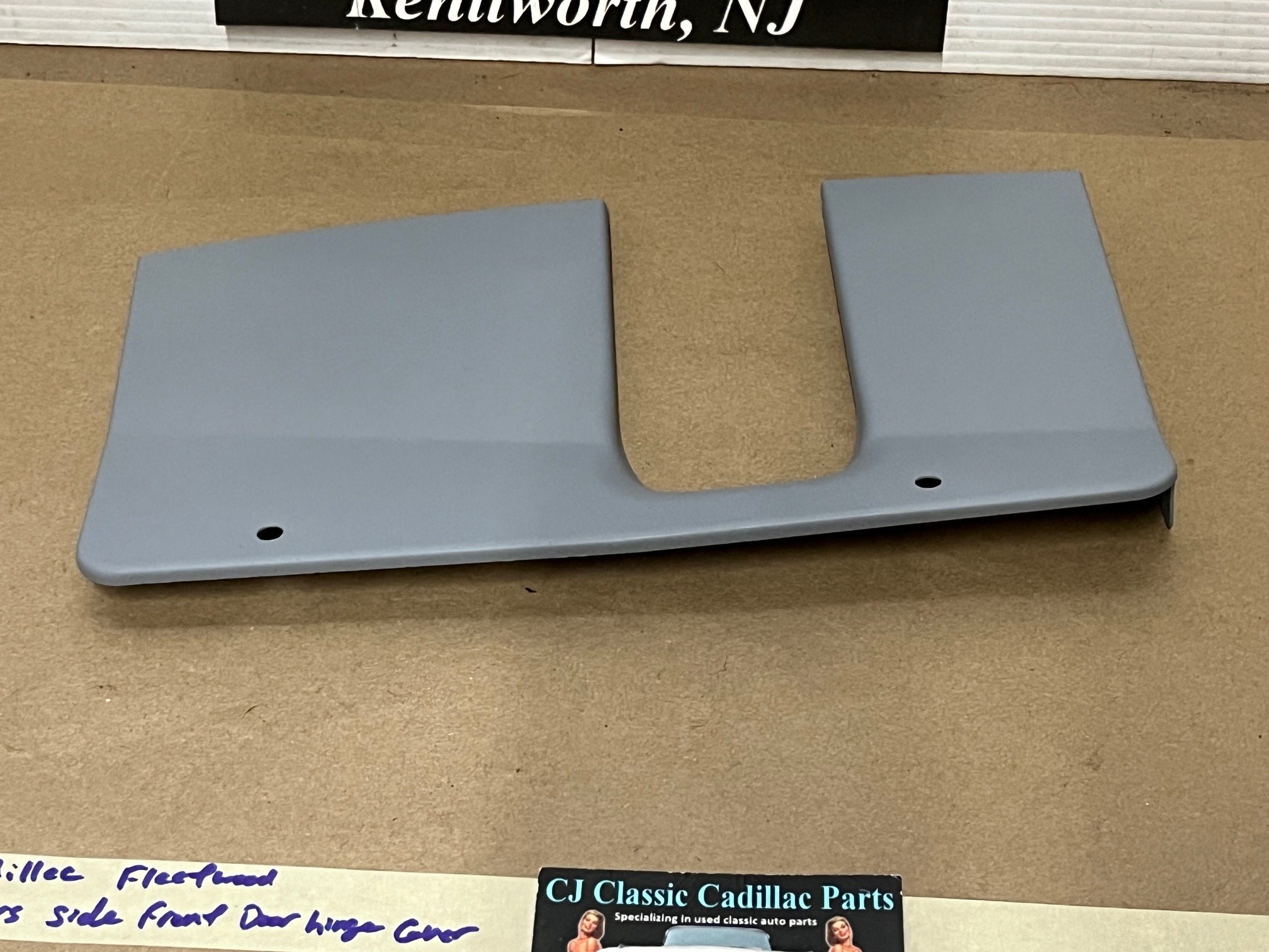 OEM 1966 Cadillac Deville Eldorado Fleetwood Calais LEFT DRIVER SIDE FRONT DOOR HINGE COVER PLATE TRIM PANEL - Image 8