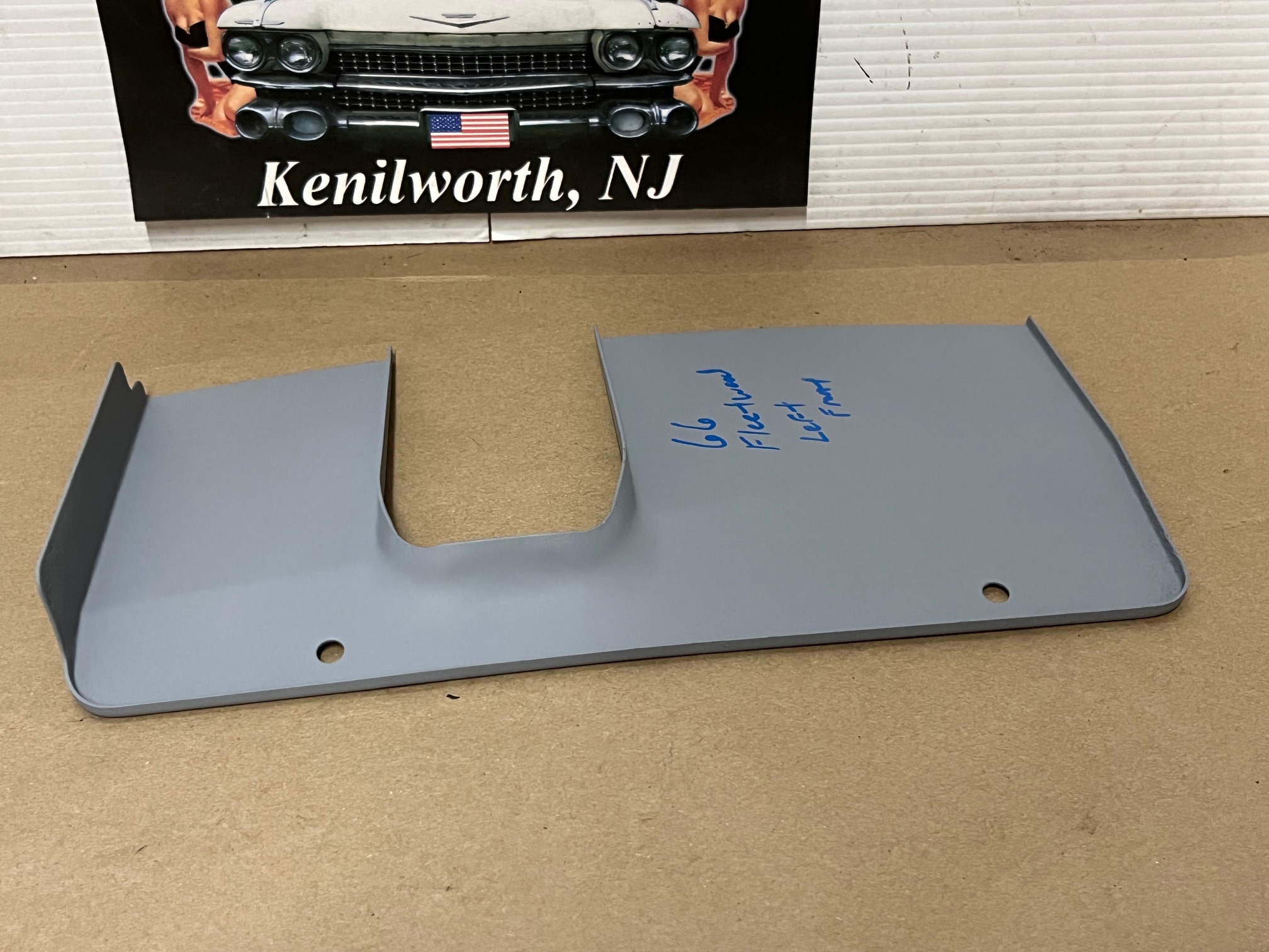 OEM 1966 Cadillac Deville Eldorado Fleetwood Calais LEFT DRIVER SIDE FRONT DOOR HINGE COVER PLATE TRIM PANEL - Image 5