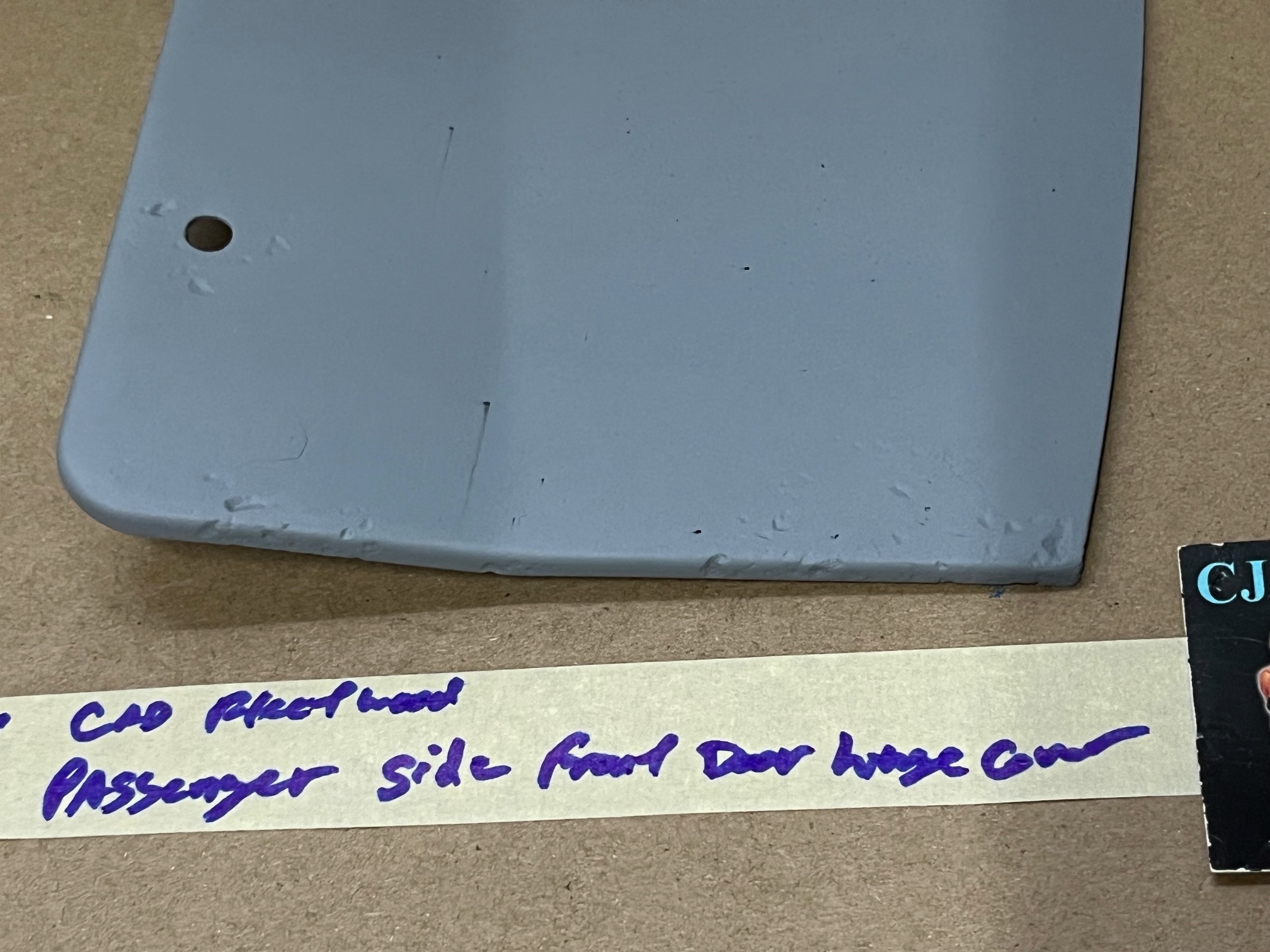 OEM 1966 Cadillac Deville Eldorado Fleetwood Calais RIGHT PASSENGER SIDE FRONT DOOR HINGE COVER PLATE TRIM PANEL - Image 3