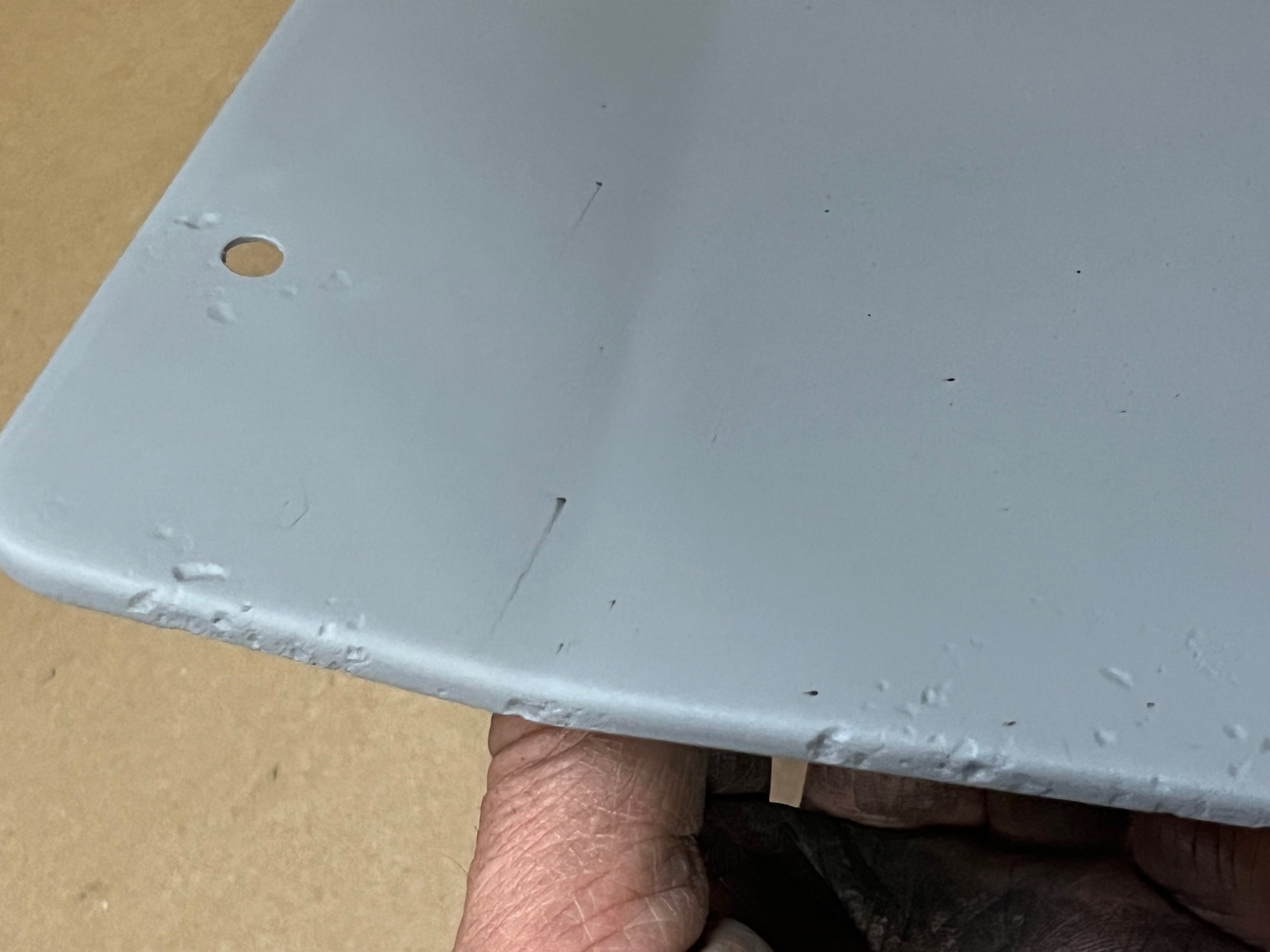 OEM 1966 Cadillac Deville Eldorado Fleetwood Calais RIGHT PASSENGER SIDE FRONT DOOR HINGE COVER PLATE TRIM PANEL - Image 8